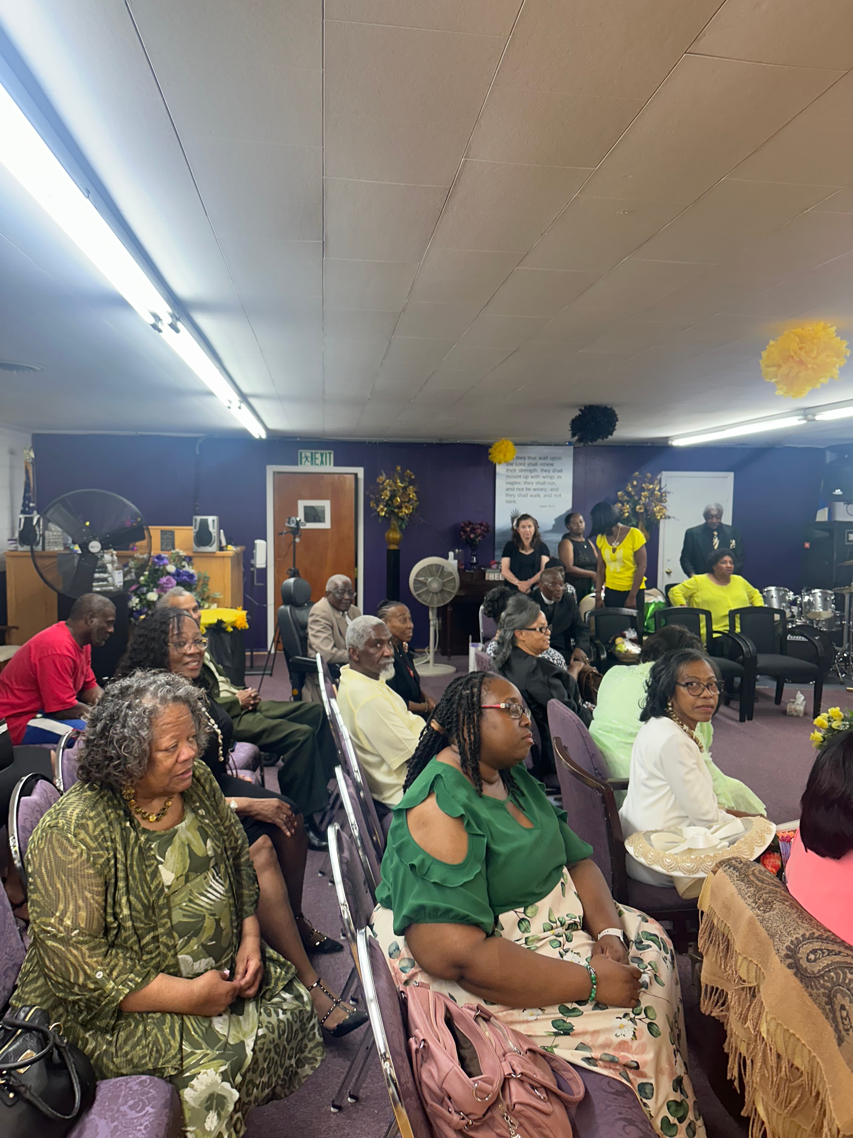 Church community gathered at House of Another Chance COGIC