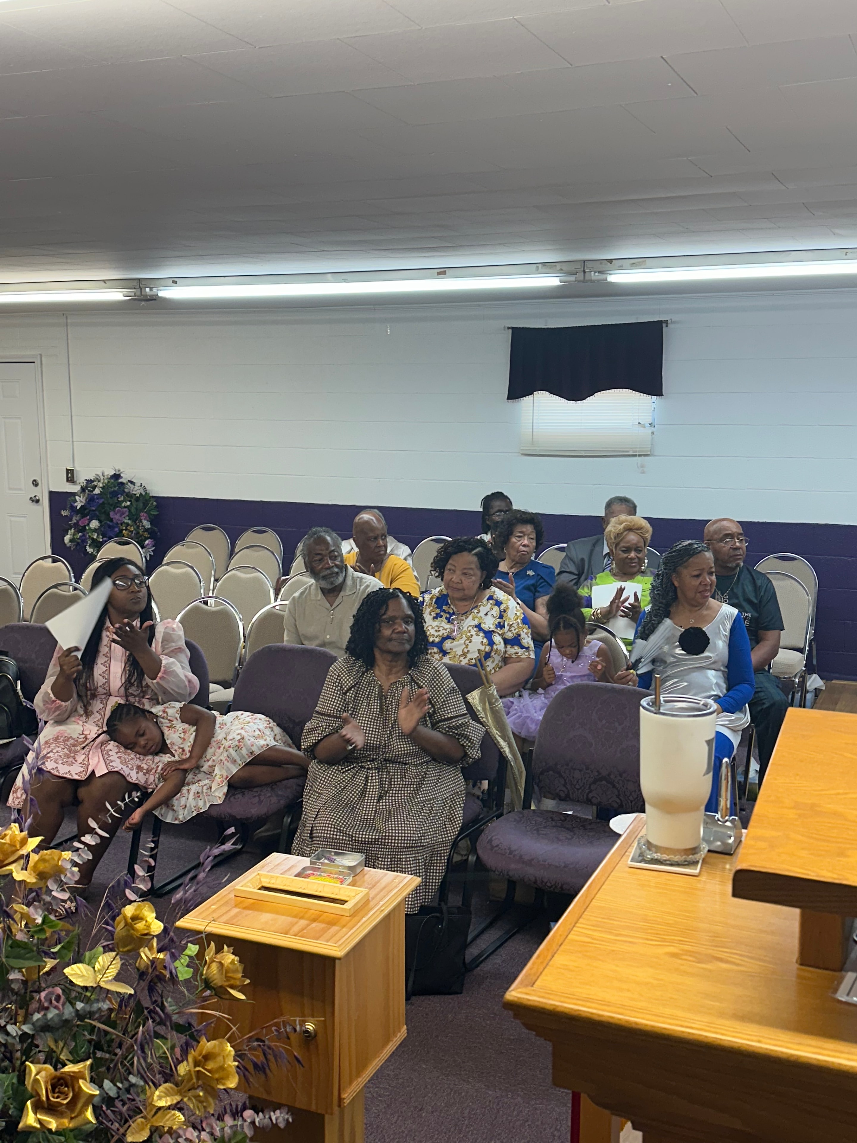 Church family and congregation at House of Another Chance COGIC